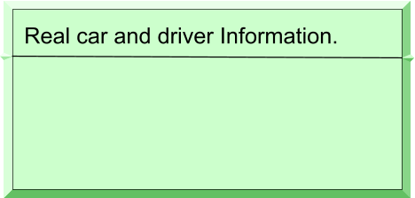 Real car and driver Information.