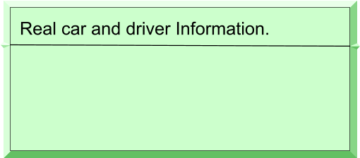 Real car and driver Information.